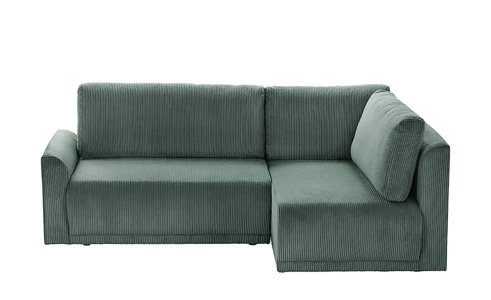 Ecksofa mit Schlaffunktion Malyn ¦ grün ¦ Maße (cm): B: 235 H: 90 T: 160.0 günstig online kaufen