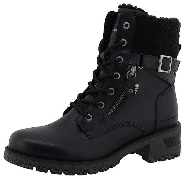 TOM TAILOR Winterstiefelette Stiefelette, Winterboots mit Blockabsatz günstig online kaufen