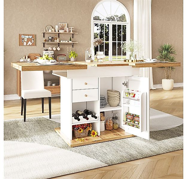 MODFU Esstisch Multifunktionaler Küchentisch (Ausziehbarer Teleskoptisch mi günstig online kaufen