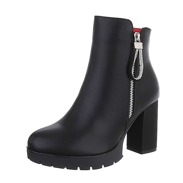 Ital-Design Damen Freizeit High-Heel-Stiefelette (87108547) Blockabsatz günstig online kaufen