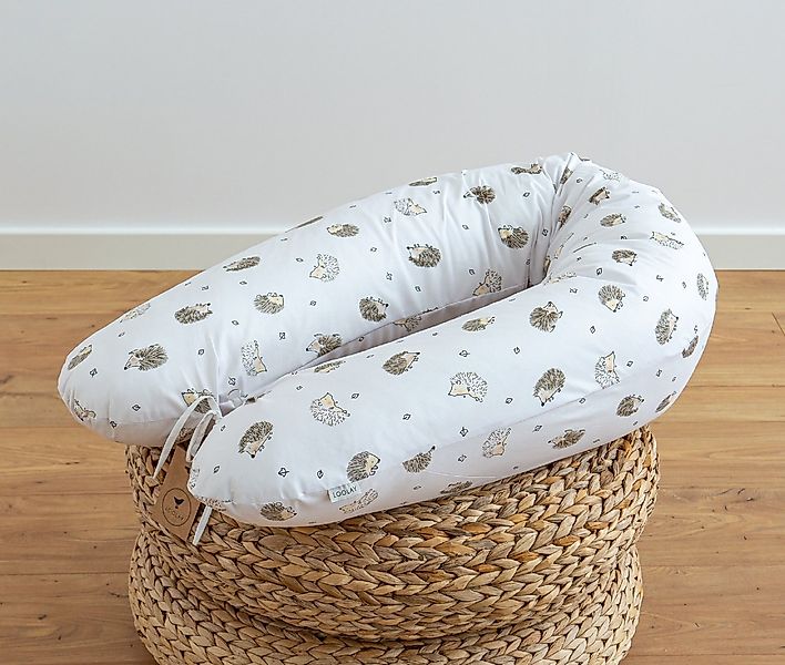 Loolay Stillkissen IGEL Baumwolle Schwangerschaftskissen Seitenschläferkiss günstig online kaufen