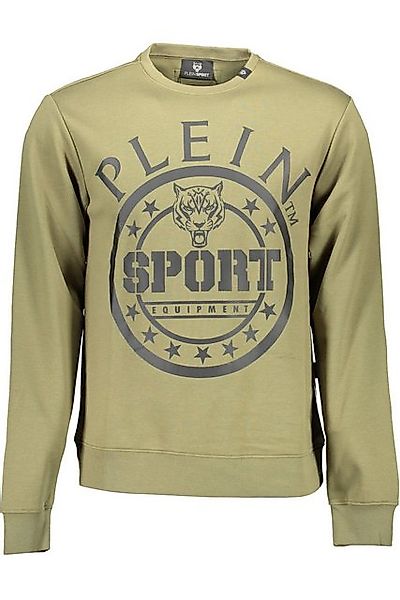 PLEIN SPORT Sweatshirt Herren Sweatshirt in Grün - Langarm, Rundhals günstig online kaufen