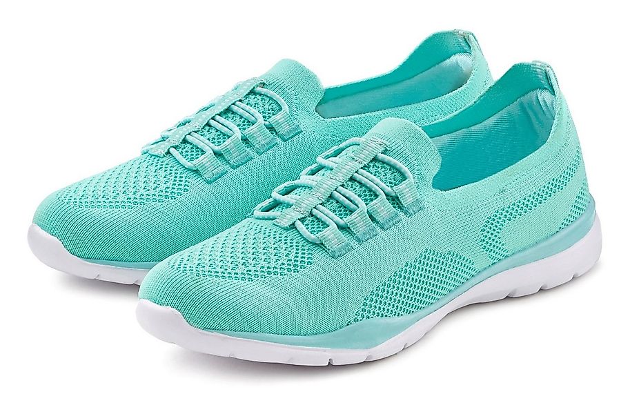 LASCANA Slipper, Halbschuh Sneaker aus leichtem Textil-Material VEGAN günstig online kaufen