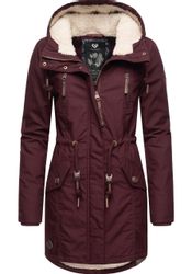 Ragwear Wintermantel "Elsie" stylischer Winterparka mit Kapuze und Teddyfle günstig online kaufen
