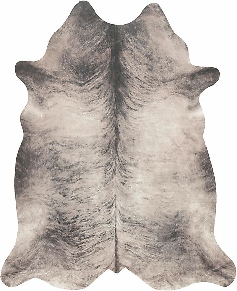 Andiamo Fellteppich "Amarillo" fellförmig 4 mm Höhe Kunstfell, gedruckte Ku günstig online kaufen