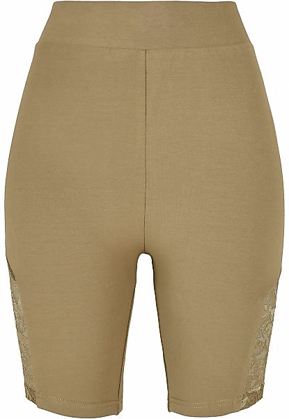 URBAN CLASSICS Radlerhose "Urban Classics Damen Ladies High Waist Lace Inse günstig online kaufen
