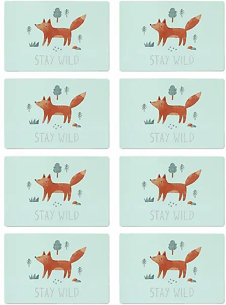 Zeller Present Platzset »"Stay wild"« Tiermotiv, 8er Set, Kunststoff günstig online kaufen