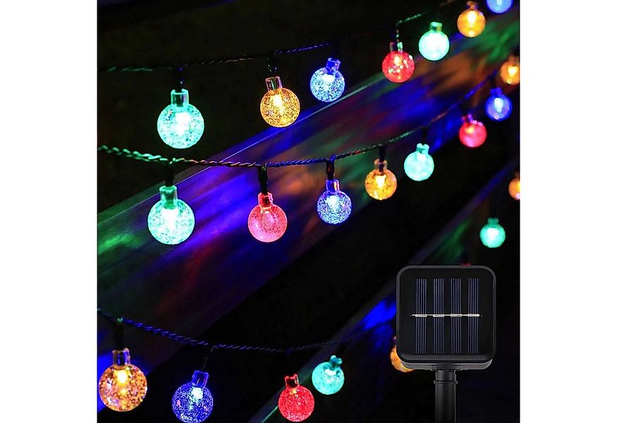 Salcar LED Solarleuchte LED Kugel-Lichterkette Außen Solar Gartenleuchte We günstig online kaufen