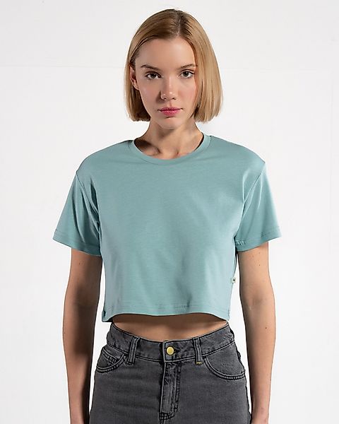 GORG Kurzarmshirt Cropped Damen-T-Shirt aus Bio-Baumwolle günstig online kaufen