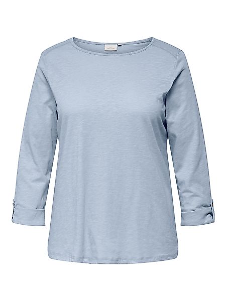 ONLY CARMAKOMA 3/4-Arm-Shirt "CARSLUB 3/4 O-NECK FOLD UP TO JRS BS" günstig online kaufen