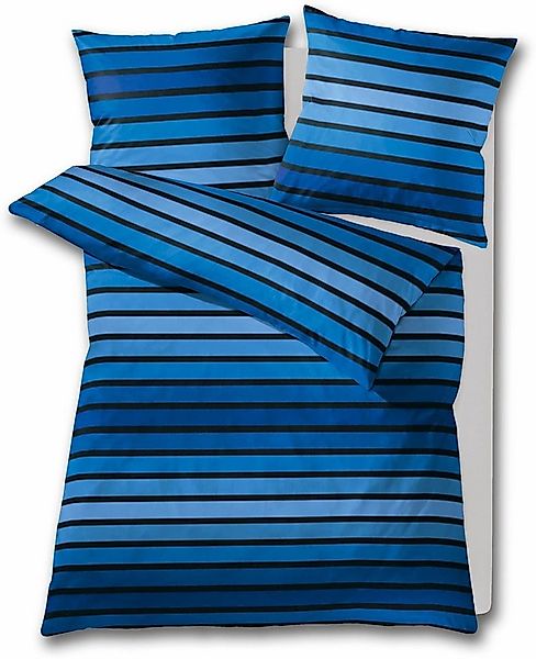 Kleine Wolke Bettwäsche Neapel, Mako-Satin, 2 teilig, mit Streifen günstig online kaufen