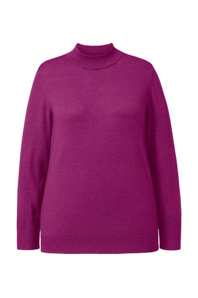 Ulla Popken Strickpullover Pullover Stehkragen Langarm günstig online kaufen