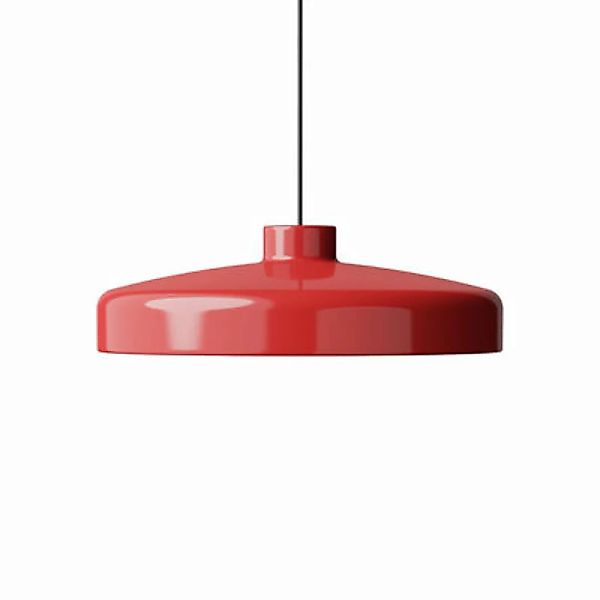 Pendelleuchte Lacquer LED Large metall rot / Ø 50 x H 15,3 cm - NINE - Rot günstig online kaufen