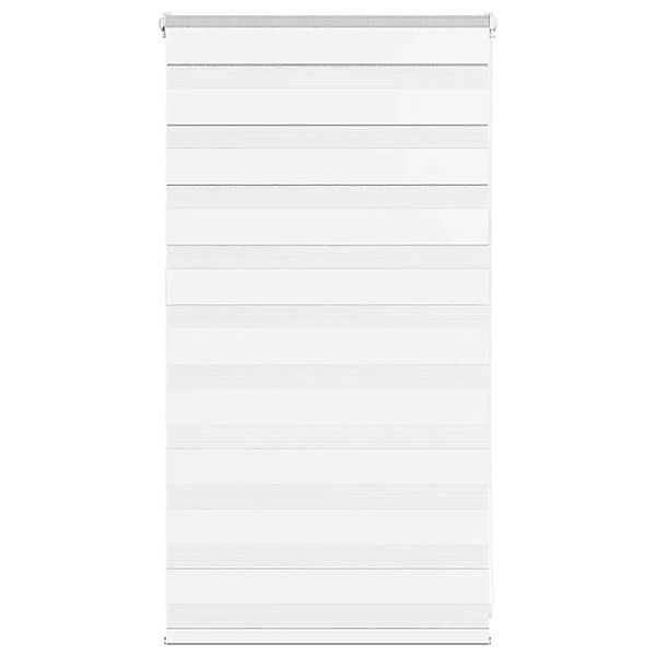 vidaXL Doppelrollo Weiß 80x100 cm Stoffbreite 75,9 cm Polyester 4014725 günstig online kaufen