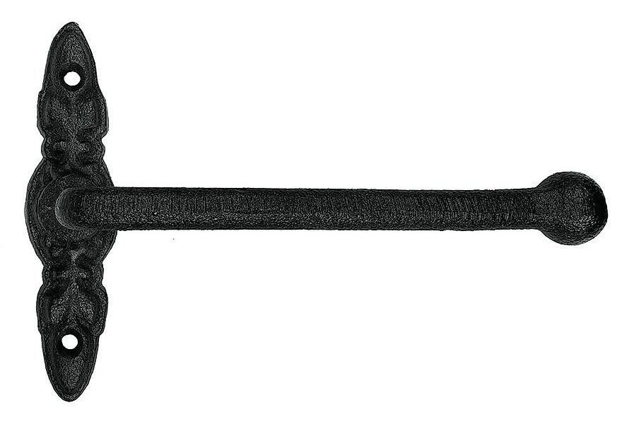 Toilettenpapierhalter WC-Rollenhalter Gusseisen Antik-Stil Schwarz günstig online kaufen