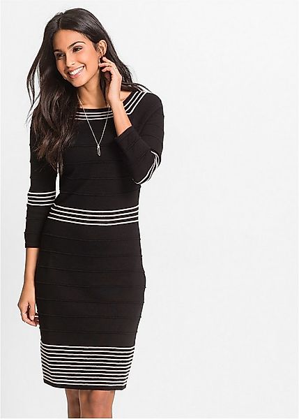 bonprix Strickkleid Strickkleid aus fließendem Viskose-Mix günstig online kaufen