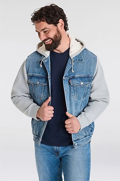 Levis Plus Hybridjacke, mit Kapuze, mit Sweat Kapuze und Ärmeln günstig online kaufen