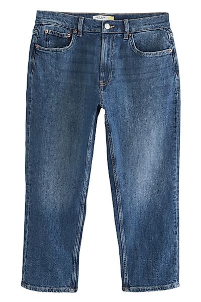 Next Caprijeans Verkürzte Denim-Caprishorts in Sanduhrenform günstig online kaufen