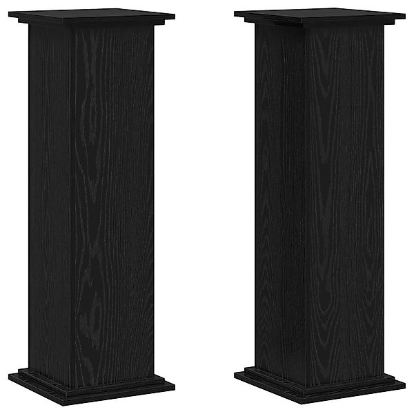 vidaXL Blumenständer Pflanzenständer Schwarze Eiche 33x33x100 günstig online kaufen