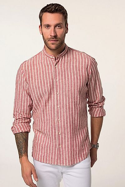 JP1880 Businesshemd Hemd Langarm Leinenmix Stehkragen Modern Fit günstig online kaufen