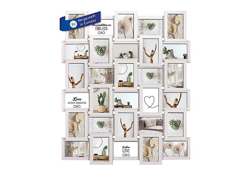 Wackadoo Living Bilderrahmen Collage Holzbilderrahmen Galerie mit Glas und günstig online kaufen