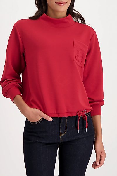 Monari Sweatshirt "Sweatshirt Basic Schmuckdetail" Regular fit mit Stehkrag günstig online kaufen