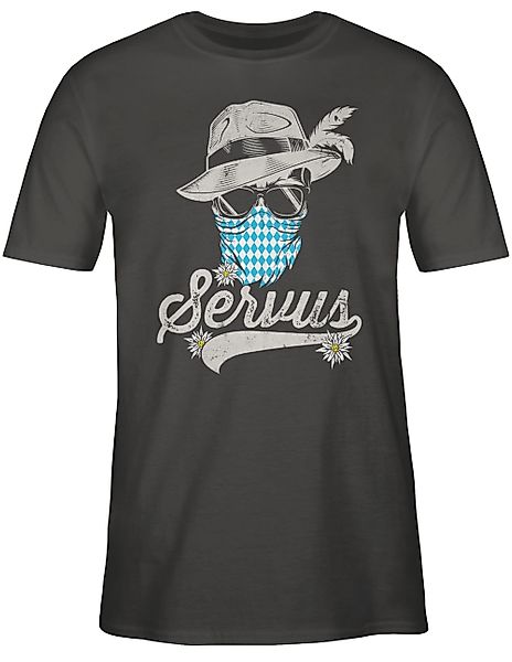 Shirtracer T-Shirt Servus Totenkopf Bayern Edelweiß günstig online kaufen