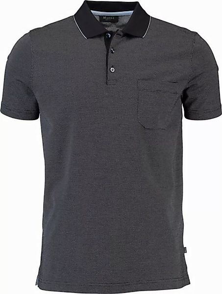 MAERZ Muenchen Poloshirt MAERZ Polo-Shirt marine aus merceresierter Baumwol günstig online kaufen