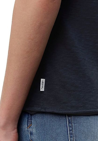 Marc O'Polo DENIM T-Shirt mit abgerundetem V-Neck günstig online kaufen
