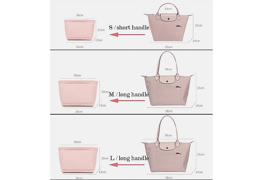 LuxusKollektion Taschenorganizer Handtaschen Organizer Y012 S 7.68*5.3*6.3i günstig online kaufen