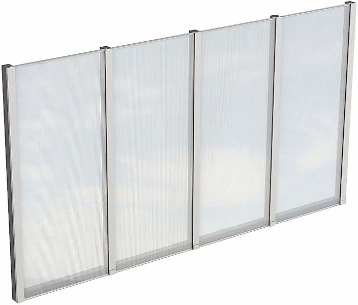 Skanholz Carport-Seitenwand m. Polycarbonat, freistehend günstig online kaufen
