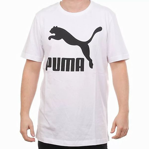 PUMA T-Shirt T-Shirt Puma Classics Logo Tee, Gr L, white günstig online kaufen