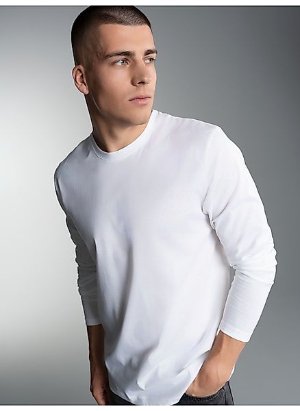 Trigema T-Shirt "TRIGEMA Langarmshirt aus 100% Baumwolle" 1 Stk. günstig online kaufen