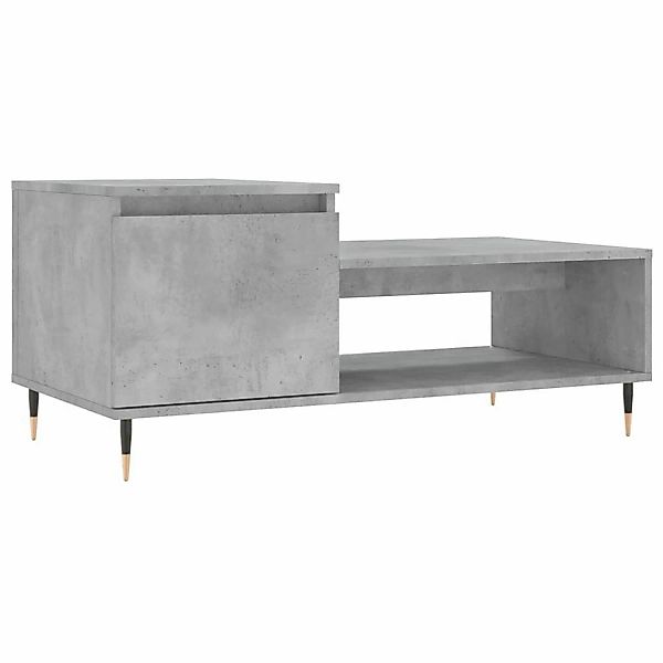 vidaXL Couchtisch Betongrau 100x50x45 cm Holzwerkstoff Modell 4 günstig online kaufen