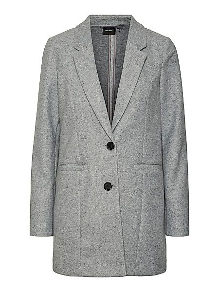VERO MODA Lang Mantel Damen Grau günstig online kaufen