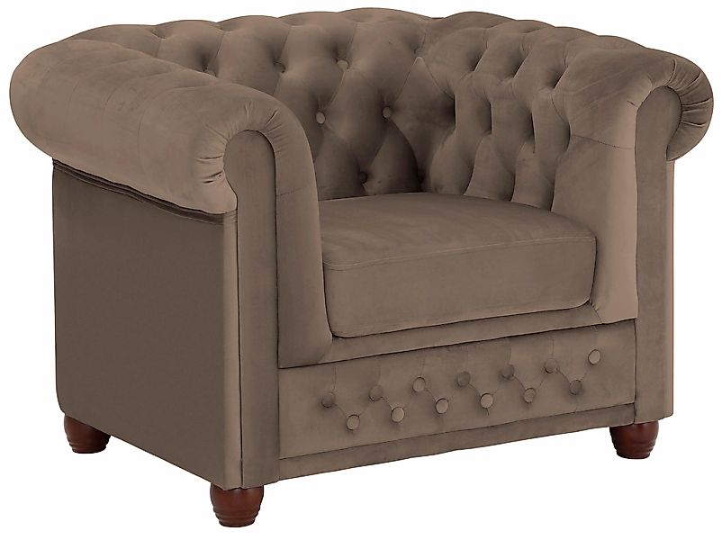 Home affaire Chesterfield-Sessel "New Castle Sessel", hochwertige Knopfheft günstig online kaufen