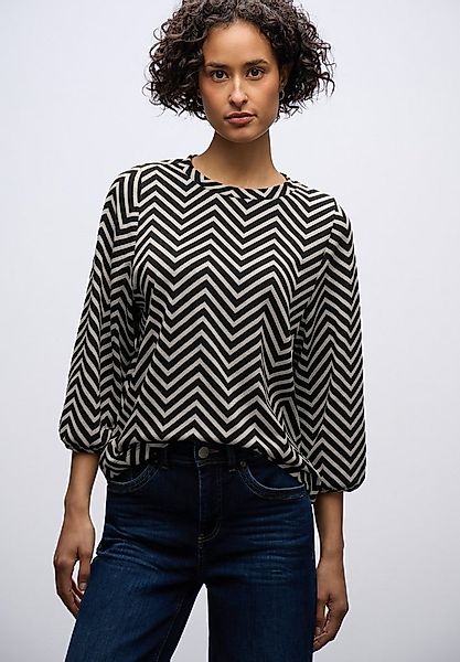 STREET ONE 3/4-Arm-Shirt mit grafischem Muster günstig online kaufen