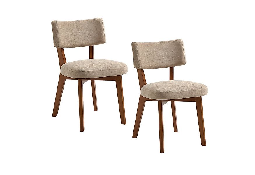 BlingBin Esszimmerstuhl Polsterstuhl Satz von 2, Moderne Mid-Century-Stil S günstig online kaufen