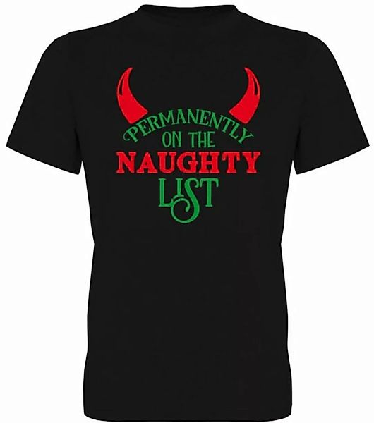G-graphics T-Shirt Permanently on the Naughty List Herren T-Shirt, mit tren günstig online kaufen