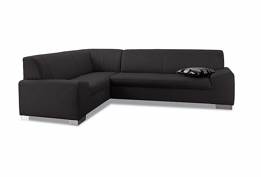 DOMO collection Ecksofa "Alisson, zeitlose Optik, flache Armlehnen, L-Form" günstig online kaufen