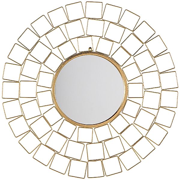Beliani Dekospiegel LABRIT Gold 3x90x90 günstig online kaufen