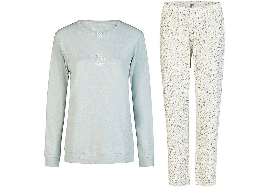 By Louise Schlafanzug by Louise Damen Pyjama mit Kuschelsocken Nachtwäsche günstig online kaufen