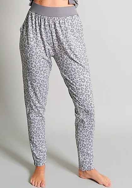 TOM TAILOR Loungehose, Animal-Look, breiter elastischer Bund günstig online kaufen