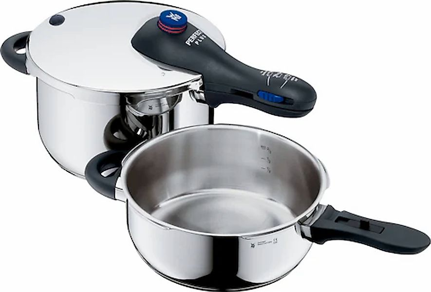 WMF Schnellkochtopf »Perfect Plus« 3 Stk. tlg. Cromargan® Edelstahl Rostfre günstig online kaufen
