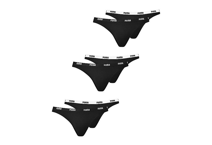 PUMA Bikinislip Bikini Slips (6-St., 6 Stück) mit Umlaufenden Markenlogo am günstig online kaufen