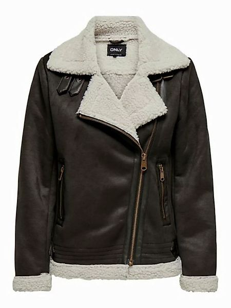 ONLY Lederimitatjacke "ONLNEWDIANA AVIATOR JACKET CC OTW", ohne Kapuze günstig online kaufen