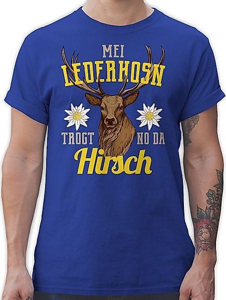 Shirtracer T-Shirt Mei Lederhosn trogt no da Hirsch - gelb/braun Mode für O günstig online kaufen