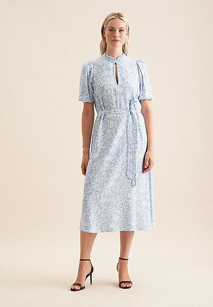 seidensticker Midikleid Halbarm-Kleid mit Rüschenkragen günstig online kaufen