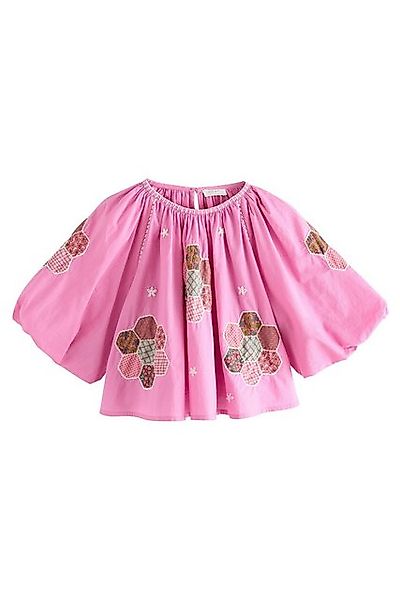 Next Blusentop Patchworkbluse aus 100 % Baumwolle (1-tlg) günstig online kaufen