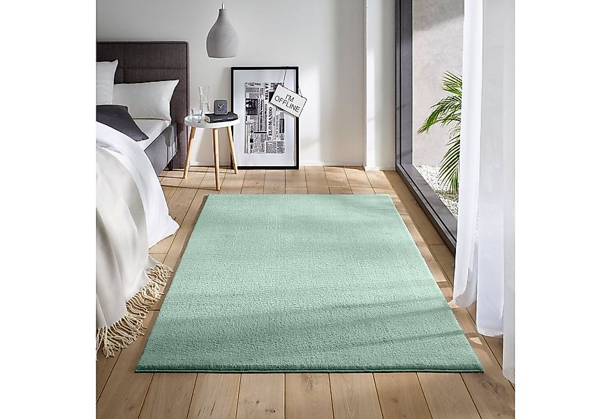 TaCa Home Teppich Waschbarer Kurzflor-Teppich, rechteckig, Höhe: 19 mm, Woh günstig online kaufen